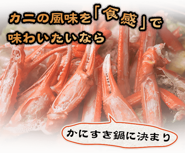 カニの風味を「食感」で味わいたいなら かにすき鍋に決まり